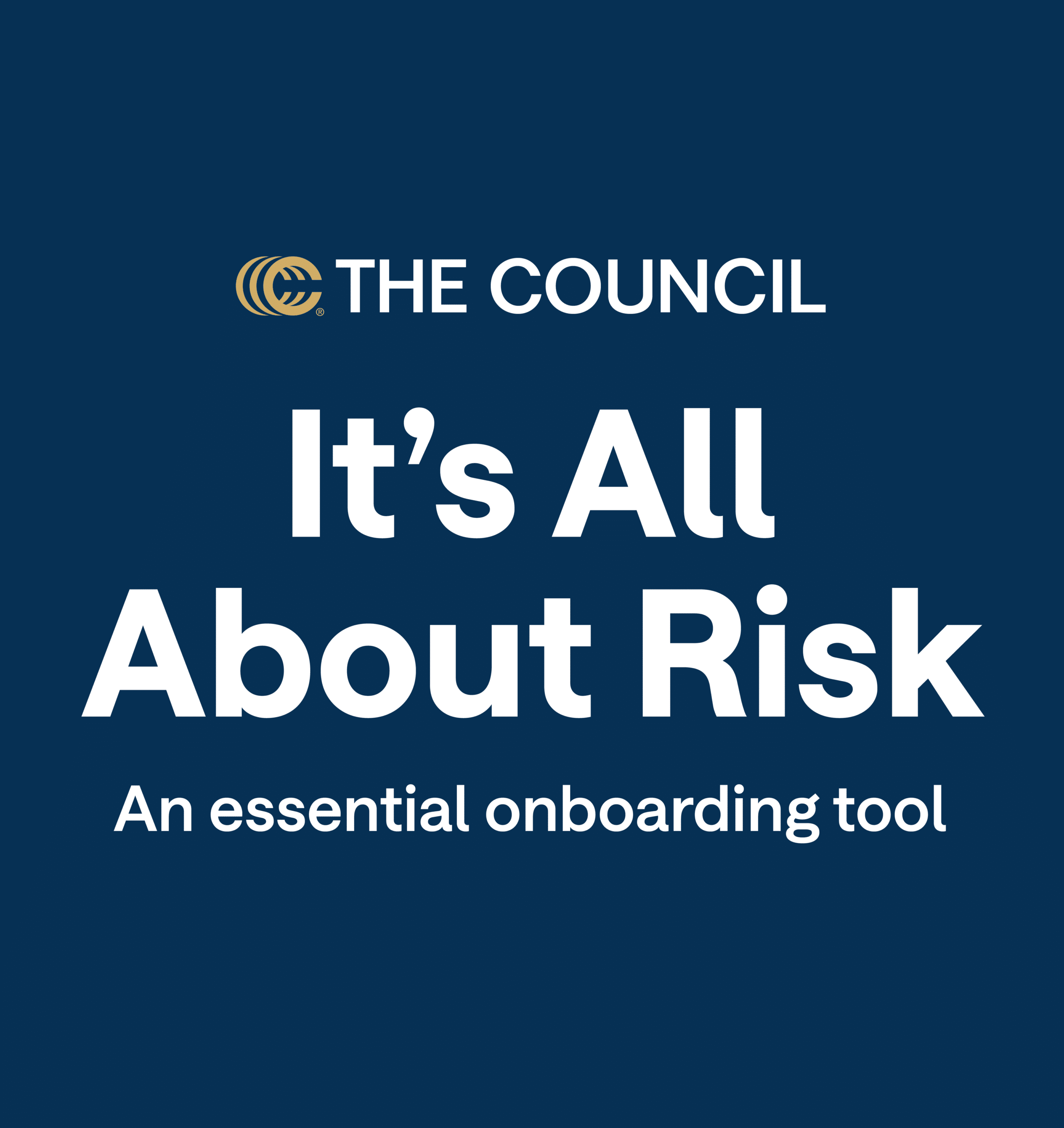 It's All About Risk